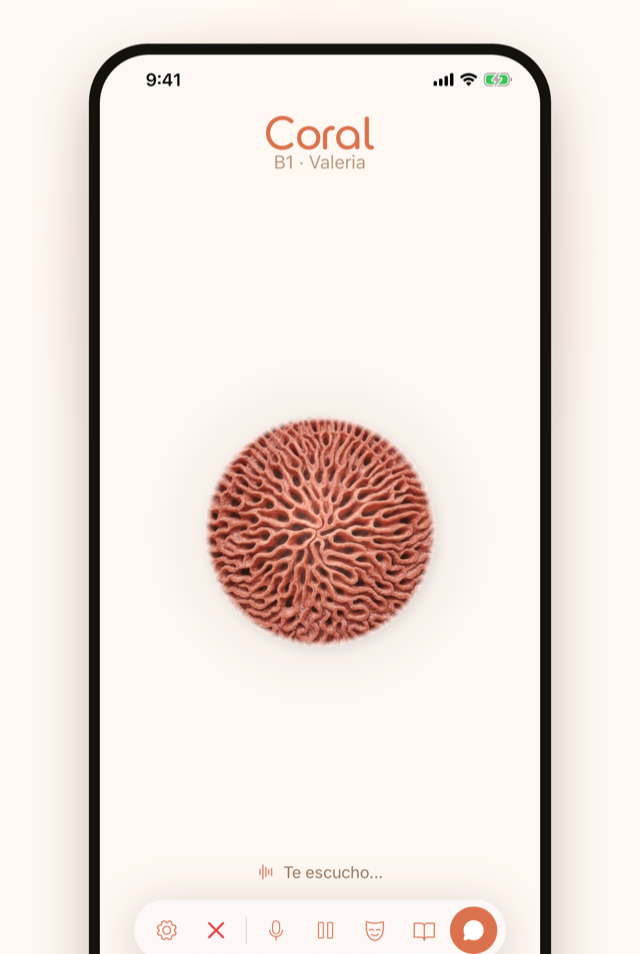 The live Miss Coral app: voice conversation with Coral
